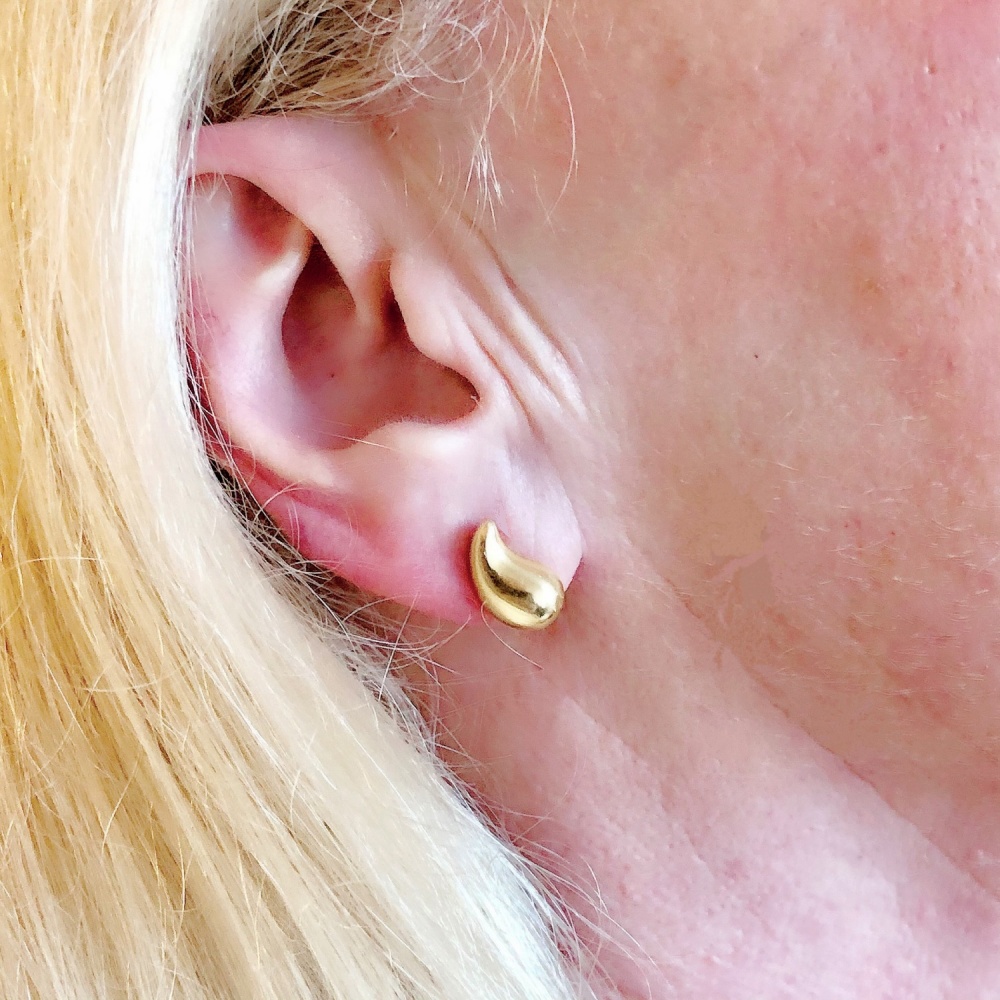 tiffany teardrop earrings gold